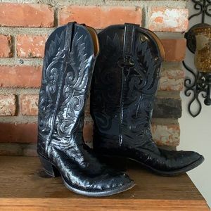 Lucchese Quill Ostrich Boots